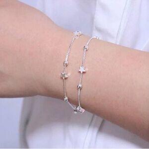 925 Sterling Silver Elegant Star Bracelet with Giftbox  🎁